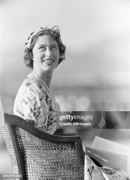 Princess Margaret attends Military Display at Up-Park Camp, Jamaica, at which Her Royal Highness inspected the Jamaica Regiment and took the Salute...