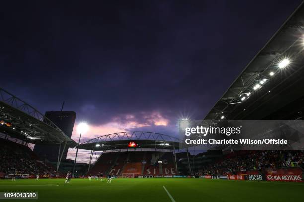 July 2017 - UEFA Womens EURO 2017 - Russia v Germany - A general view of Galgenwaard stadium under an evening sky - .