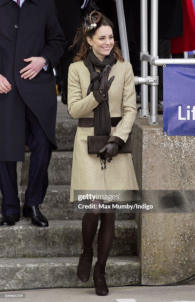 Prince William and Kate Middleton visit Trearddur Bay RNLI Lifeboat Station