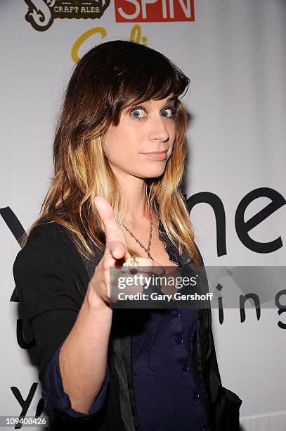 Musician Nicole Atkins attends Cherry Lane Music Publishing's 50th Anniversary celebration at Brooklyn Bowl on May 19, 2010 in the Brooklyn borough...