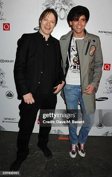 William Orbit and Mika attend the private view of 'Stormtroopers In Stilettos' an exhibition celebrating 40 years of the band Queen at The Old Truman...