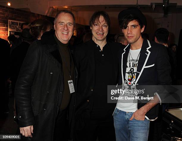William Orbit and Mika attend the private view of 'Stormtroopers In Stilettos' an exhibition celebrating 40 years of the band Queen at The Old Truman...