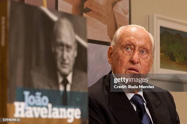 Hononary President Joao Havelange at the official launch of his biography Joao Havelange The official sports of the XX century on February 24, 2011...