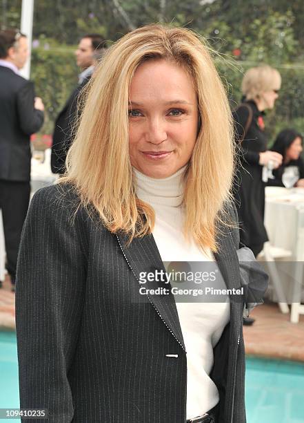Actress Lisa Langlois attends the 2011 Canadian Nominees for Academy Awards Luncheon at the Canadian Residence on February 24, 2011 in Los Angeles,...