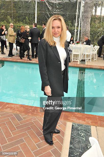 Actress Lisa Langlois attends the 2011 Canadian Nominees for Academy Awards Luncheon at the Canadian Residence on February 24, 2011 in Los Angeles,...