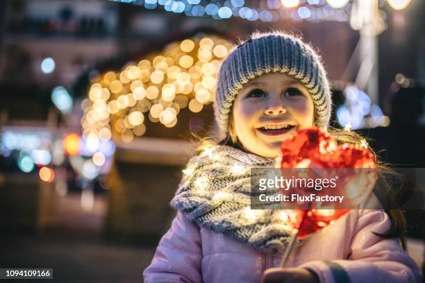 i love candy! - christmas illuminations stock pictures, royalty-free photos & images