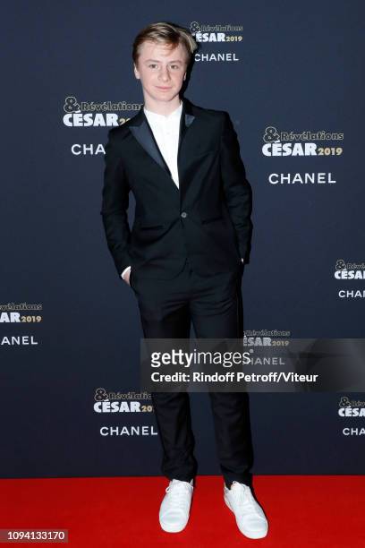 Revelation for "Jusqu'a la garde", Thomas Gioria attends the 'Cesar - Revelations 2019' at Le Petit Palais on January 14, 2019 in Paris, France.