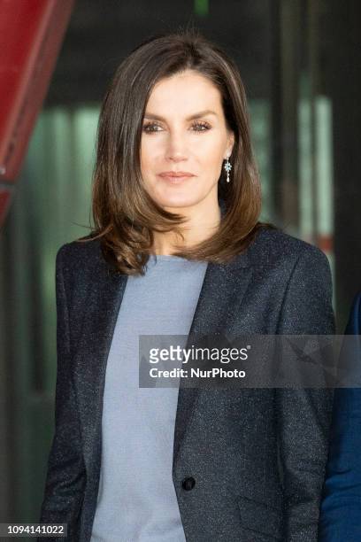 Queen Letizia of Spain attends 'International Day of Safe Internet' on February 05, 2019 in Madrid, Spain.