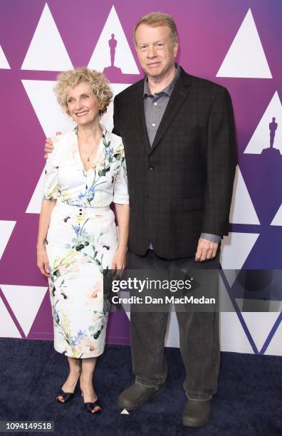 Patricia Dehaney and Greg Cannom attend the 91st Oscars Nominees Luncheon at The Beverly Hilton Hotel on February 4, 2019 in Beverly Hills,...