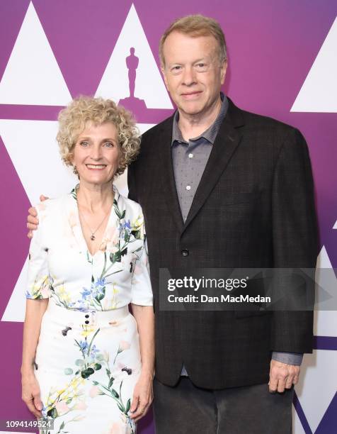 Patricia Dehaney and Greg Cannom attend the 91st Oscars Nominees Luncheon at The Beverly Hilton Hotel on February 4, 2019 in Beverly Hills,...