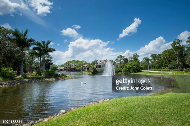 florida, fort myers, residential neighborhood - fort myers stock pictures, royalty-free photos & images