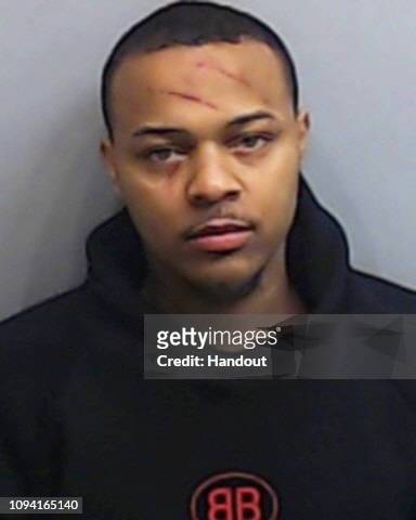 In this handout photo provided by the Fulton County Sheriffs office, rapper Bow Wow, real name Shad Moss, is seen in a police booking photo after his...