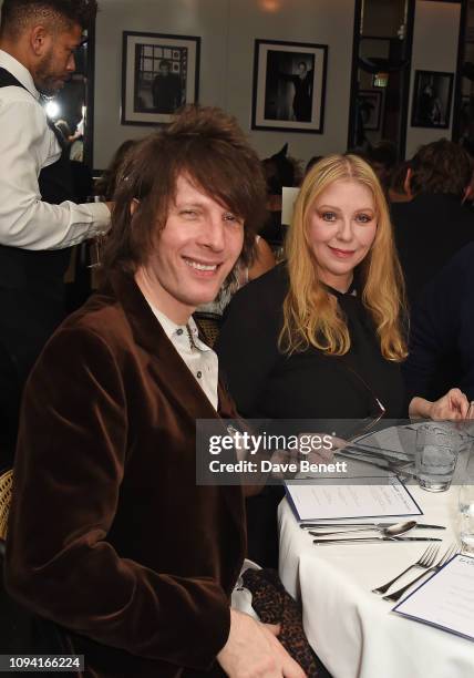 Jim Wallerstein and Bebe Buell attend the launch of John Swannell's photography exhibition at Le Caprice on February 5, 2019 in London, England.