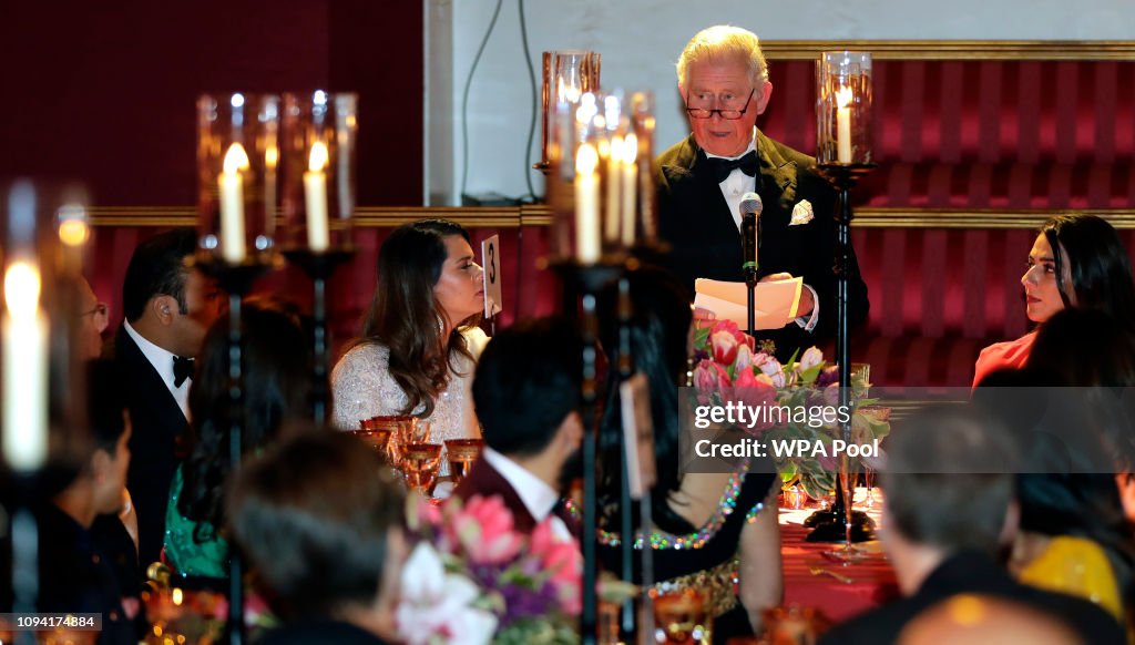 The Prince Of Wales And Duchess Of Cornwall Host A British Asian Trust Dinner At Buckingham Palace