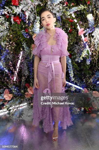 Rowan Blanchard attends JNSQ Rose Cru debuts alongside Rodarte FW/19 Runway Show at Huntington Library on February 5, 2019 in Pasadena, California.