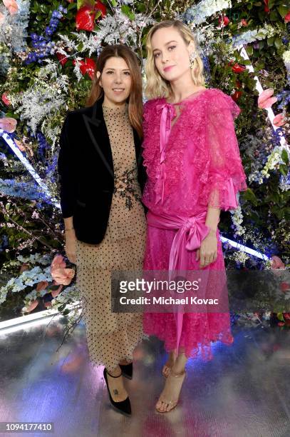 Marisa Tomei and Brie Larson attend JNSQ Rose Cru debuts alongside Rodarte FW/19 Runway Show at Huntington Library on February 5, 2019 in Pasadena,...
