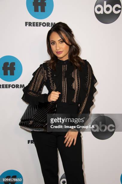 Talent, executives and showrunners from Walt Disney Television via Getty Images and Freeform series arrived at the 2019 TCA Winter Press Tour carpet,...