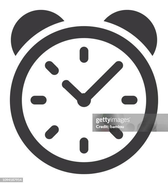 alarm clock icon - pendulum stock illustrations