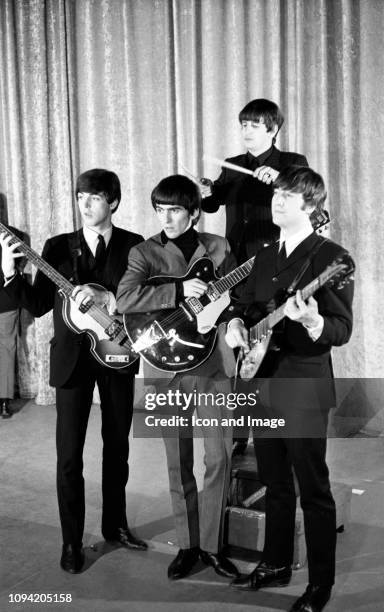 English singer-songwriter and multi-instrumentalist Paul McCartney, English musician, singer-songwriter and guitarist George Harrison , English...