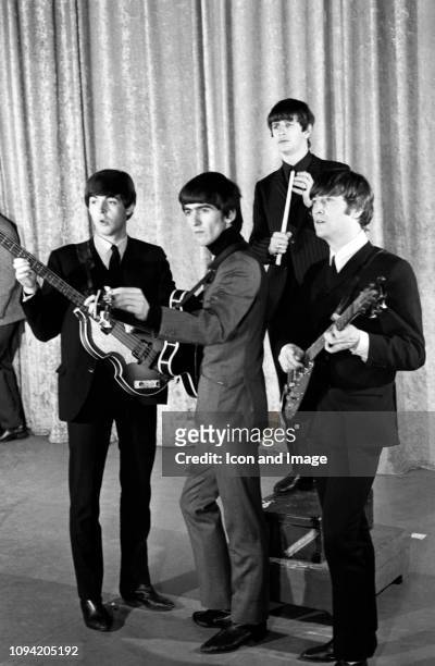 English singer-songwriter and multi-instrumentalist Paul McCartney, English musician, singer-songwriter and guitarist George Harrison , English...