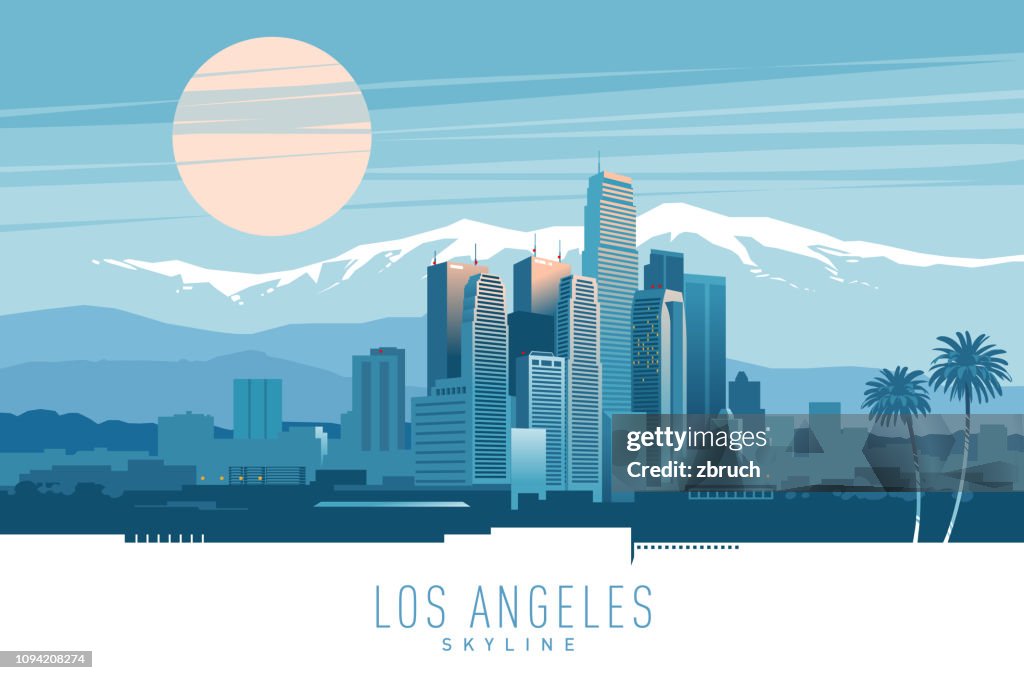 Skyline von Los Angeles.