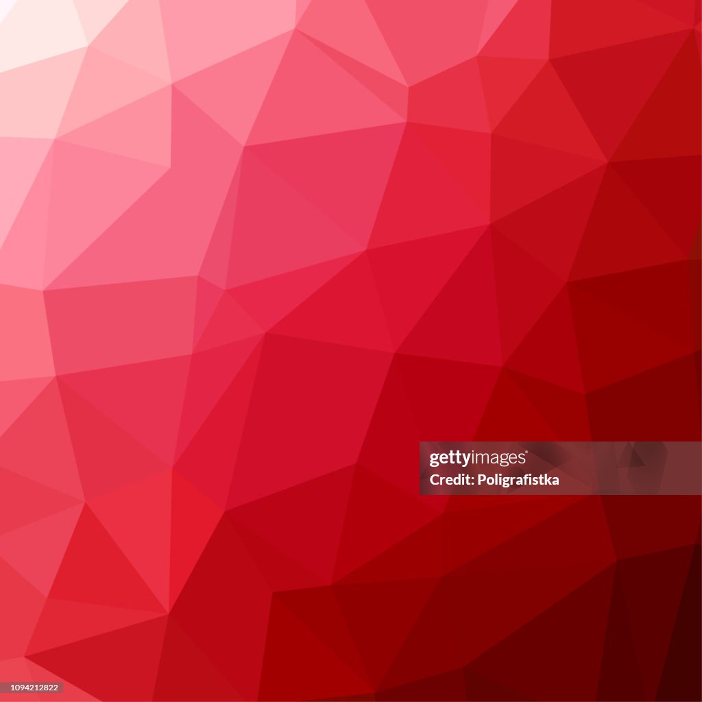 Polygon Background Pattern Polygonal Red Wallpaper Vector Illustration  High-Res Vector Graphic - Getty Images