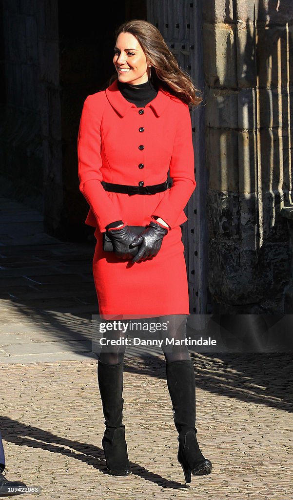 Prince William and Kate Middleton visit The University Of St Andrews