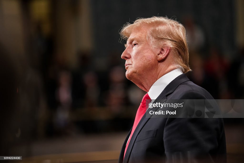 President Trump Delivers State Of The Union Address To Joint Session Of Congress