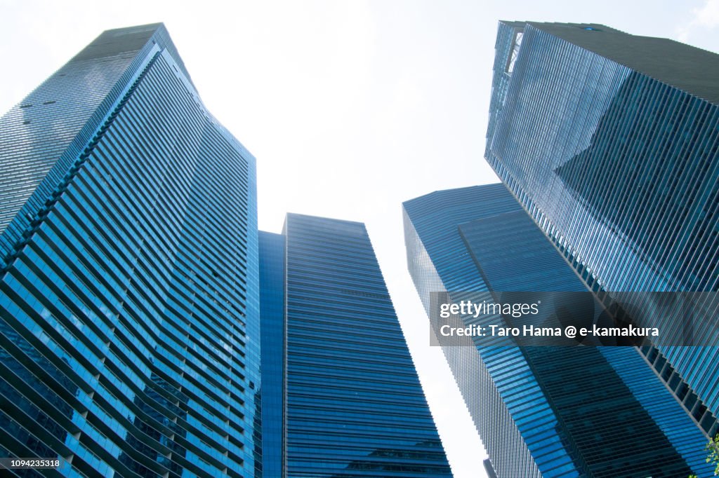 Office and finance buildings in Marina Bay in Singapore