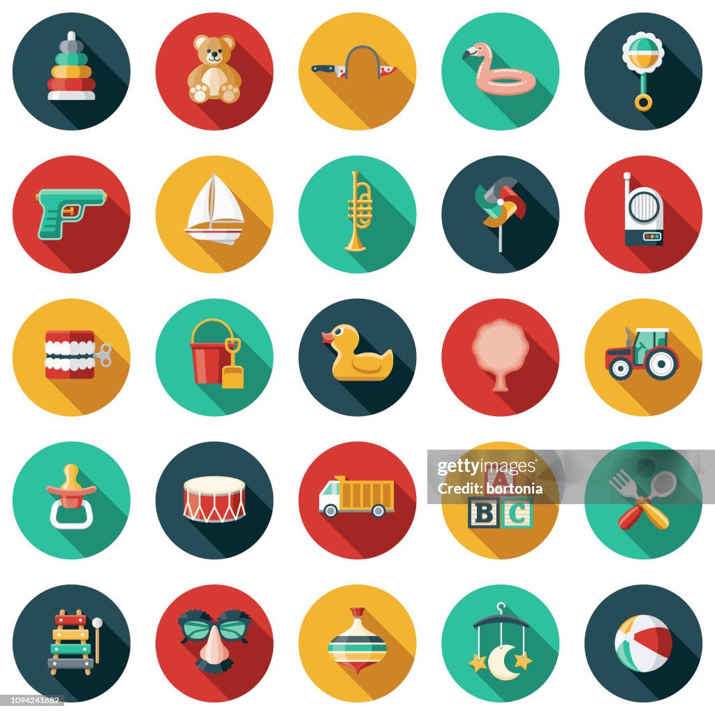 Children's Toys Icon Set
