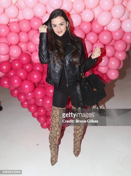 Natalie Negrotti poses at The Urban Skin Galentine's Day Event hosted by Eva Marcille & Founder/Medical Aesthican Rachel Roff at Pure Space on...
