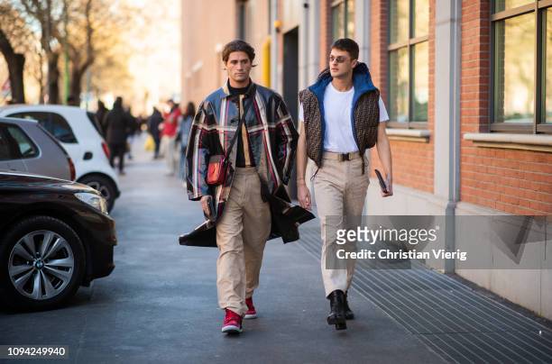 Marc Forne is seen outside Fendi during Milan Menswear Fashion Week Autumn/Winter 2019/20 on January 14, 2019 in Milan, Italy.
