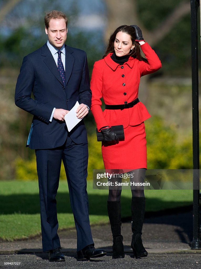 Prince William and Miss Catherine Middleton visit The University Of St Andrews
