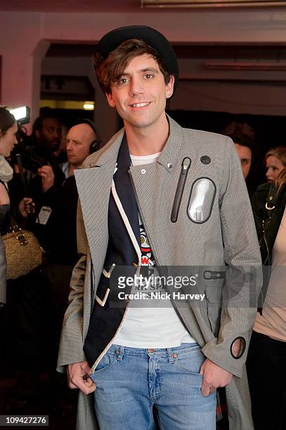Mika attends the Private view of Queen: stormtroopers In Stilettos on February 24, 2011 in London, England.