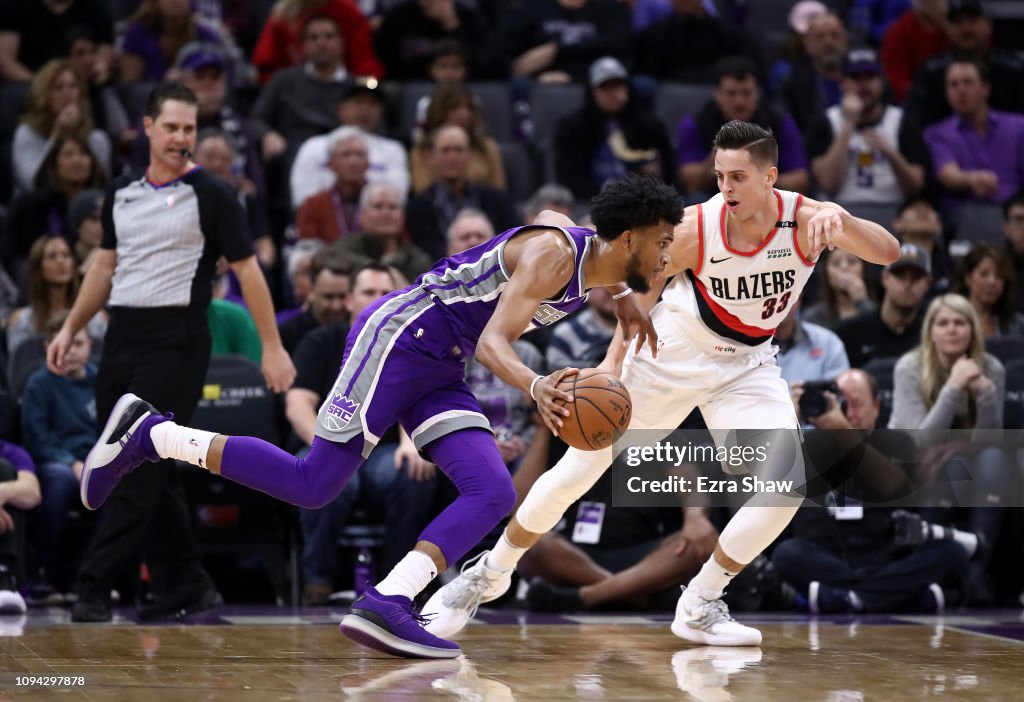 Portland Trail Blazers v Sacramento Kings
