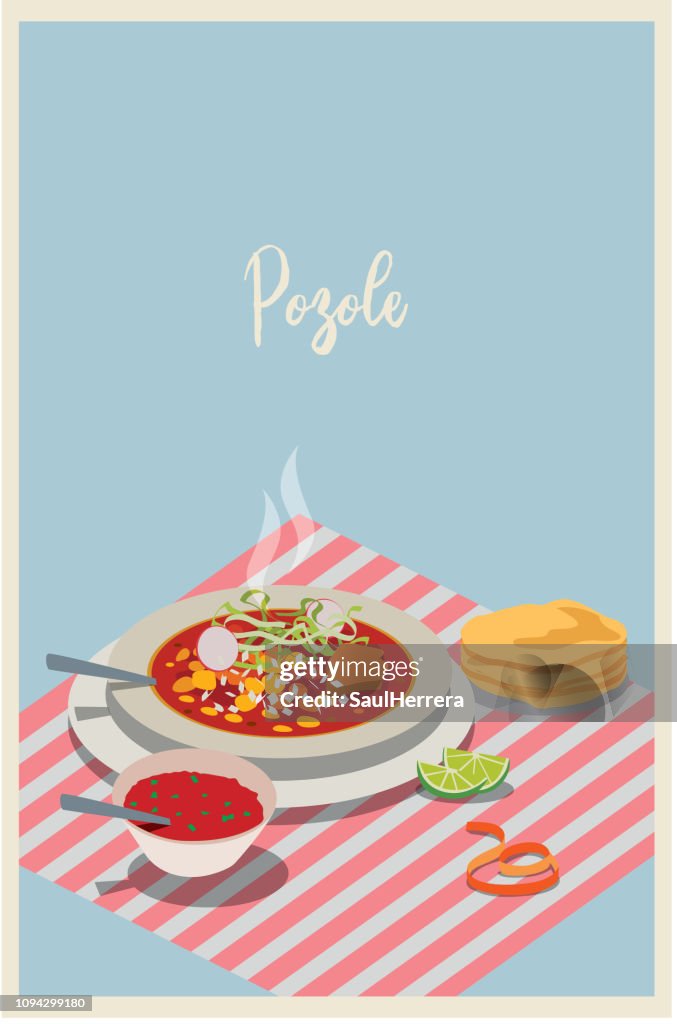 Pozole Mexicaans eten