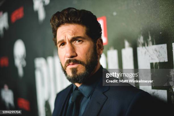 Jon Bernthal attends Marvel's "The Punisher" Los Angeles Premiere at ArcLight Hollywood on January 14, 2019 in Hollywood, California.