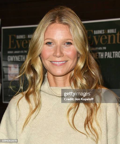 Gwyneth Paltrow Signs Copies Of Her New Book "The Clean Plate" at Barnes & Noble at The Grove on January 14, 2019 in Los Angeles, California.