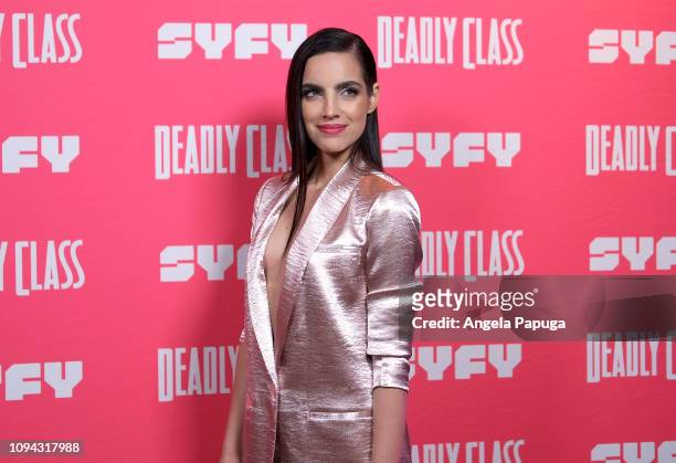 María Gabriela de Faría attends the premiere week screening of SYFY's 'Deadly Class', hosted by Kevin Smith, at The Wilshire Ebell Theatre on January...
