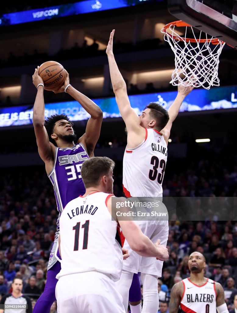 Portland Trail Blazers v Sacramento Kings
