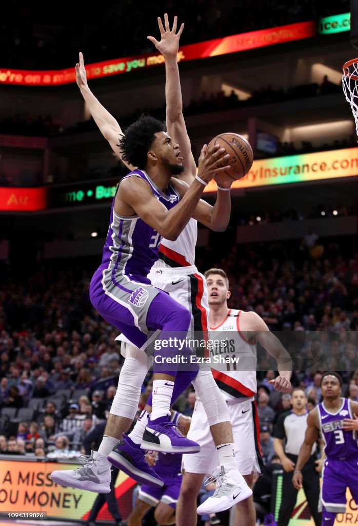 Portland Trail Blazers v Sacramento Kings