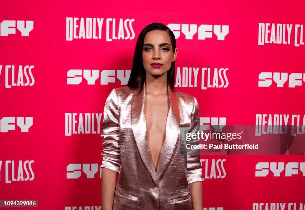 María Gabriela de Faría attends the premiere week screening of SYFY's "Deadly Class", hosted by Kevin Smith, at The Wilshire Ebell Theatre on January...