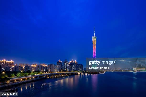 canton tower - guangdong province stock pictures, royalty-free photos & images