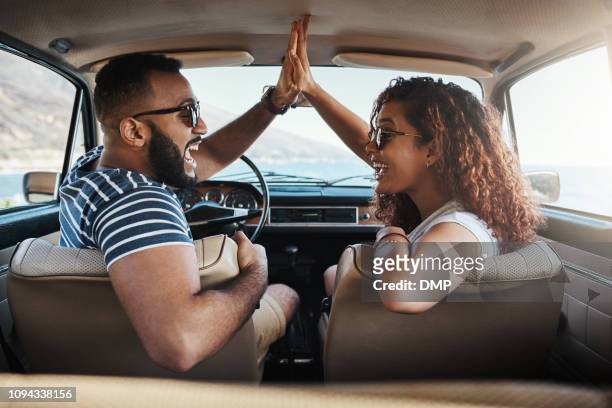 let's get this road trip started! - driving romance stock pictures, royalty-free photos & images