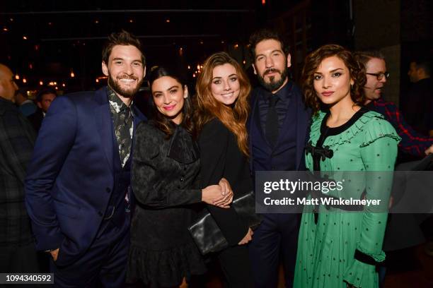 Ben Barnes, Floriana Lima, Giorgia Whigham, Jon Bernthal and Amber Rose Revah attends Marvel's "The Punisher" Los Angeles Premiere at ArcLight...