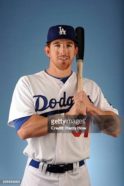 Jay Gibbons of the Los Angeles Dodgers poses for a photo on photo day at Camelback Ranch on February 25, 2011 in Glendale, Arizona.