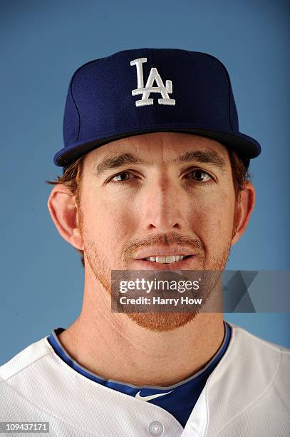 Jay Gibbons of the Los Angeles Dodgers poses for a photo on photo day at Camelback Ranch on February 25, 2011 in Glendale, Arizona.