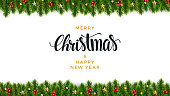 Christmas fir background, realistic look, holiday design