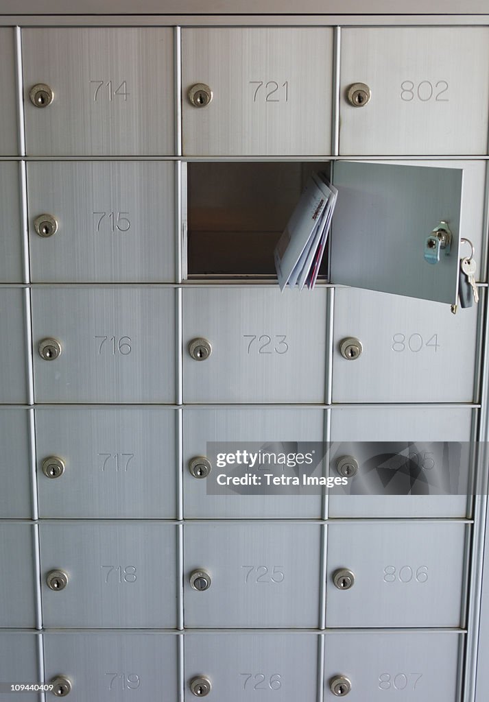 USA, New Jersey, Jersey City, Letters in mailbox