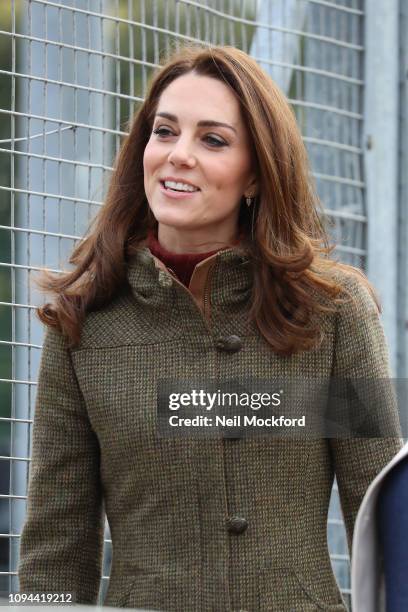 Catherine, Duchess of Cambridge visits Islington Community Garden on January 15, 2019 in London, United Kingdom.